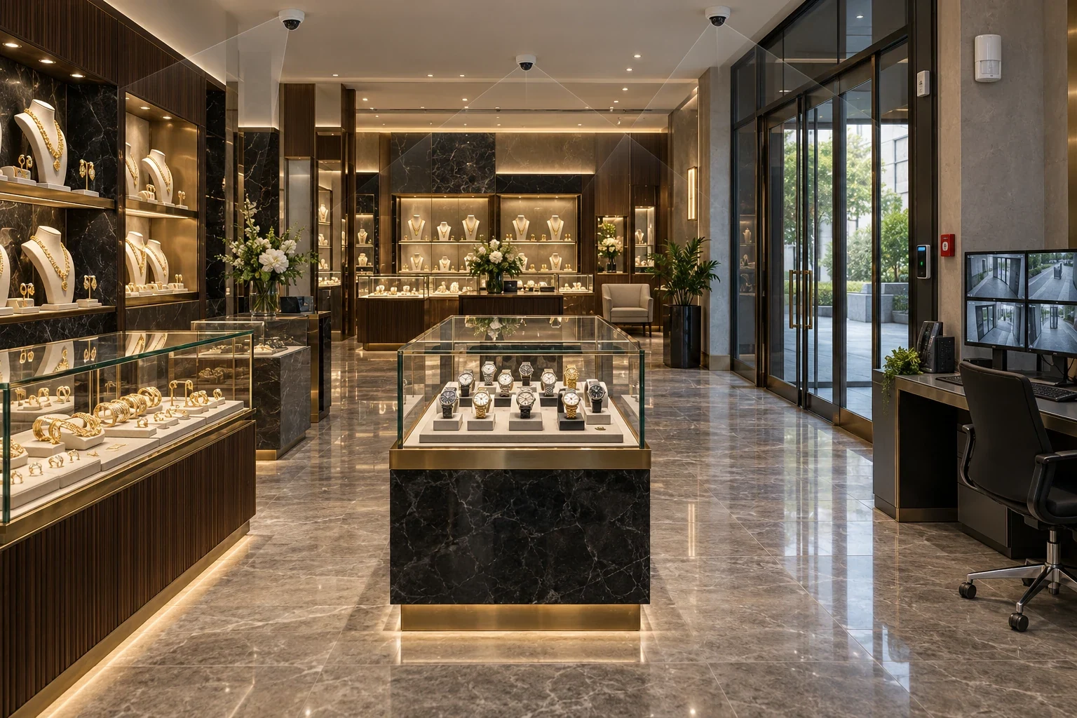 SIRA security systems for jewellery, precious goods and alarm-mandatory premises in Dubai