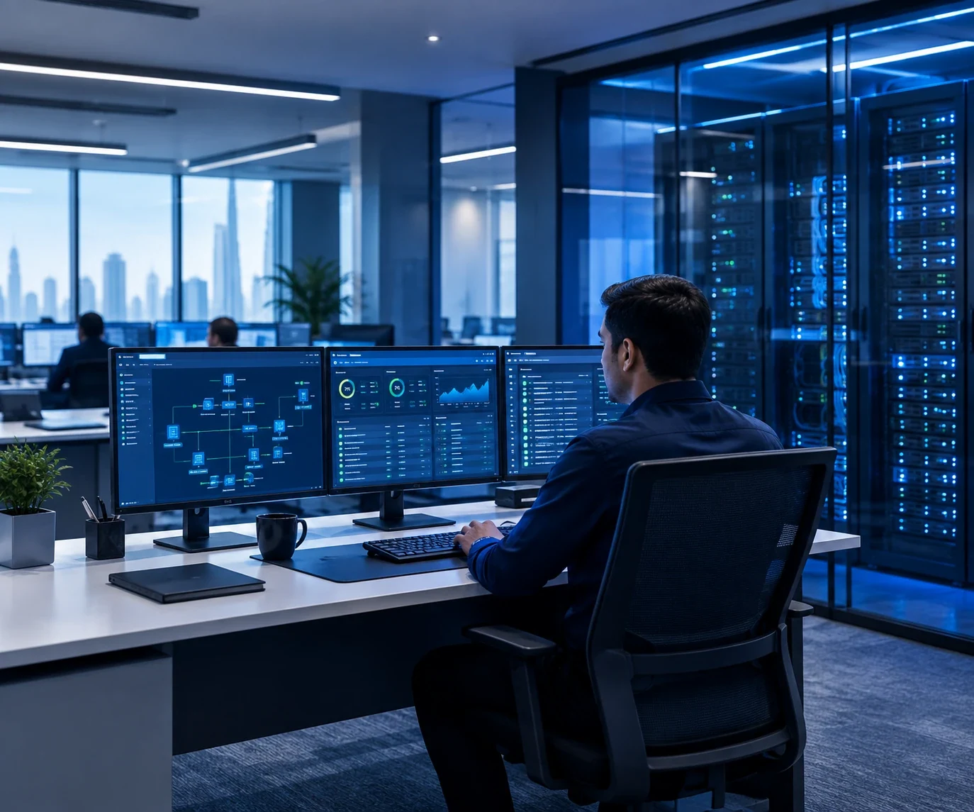 Integrated security, network and IT operations environment